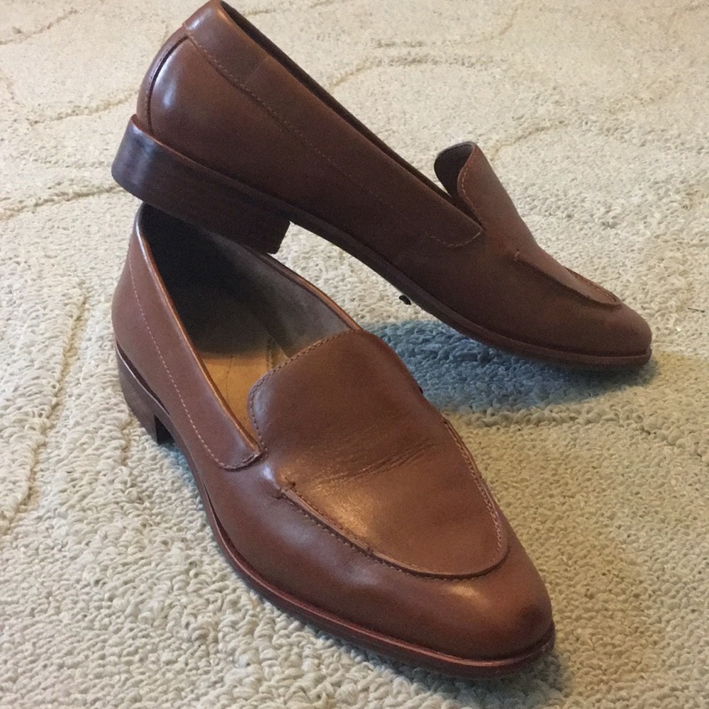 Aerosoles East Side Loafer Dark Tan Leather